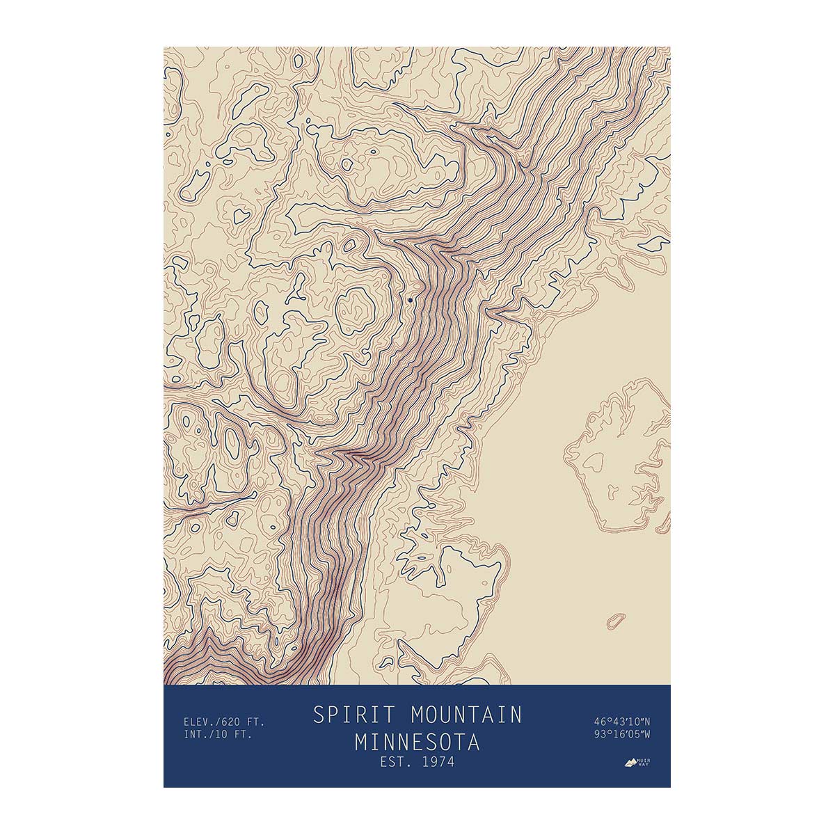 Spirit Mountain, Minnesota - Muir Way - TOPO Series