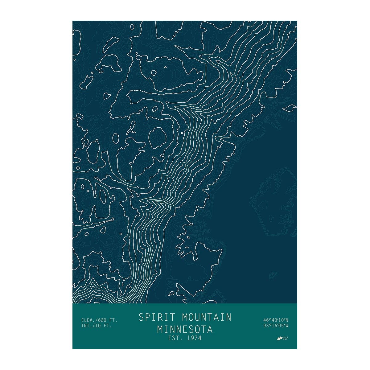 Spirit Mountain, Minnesota - Muir Way - TOPO Series