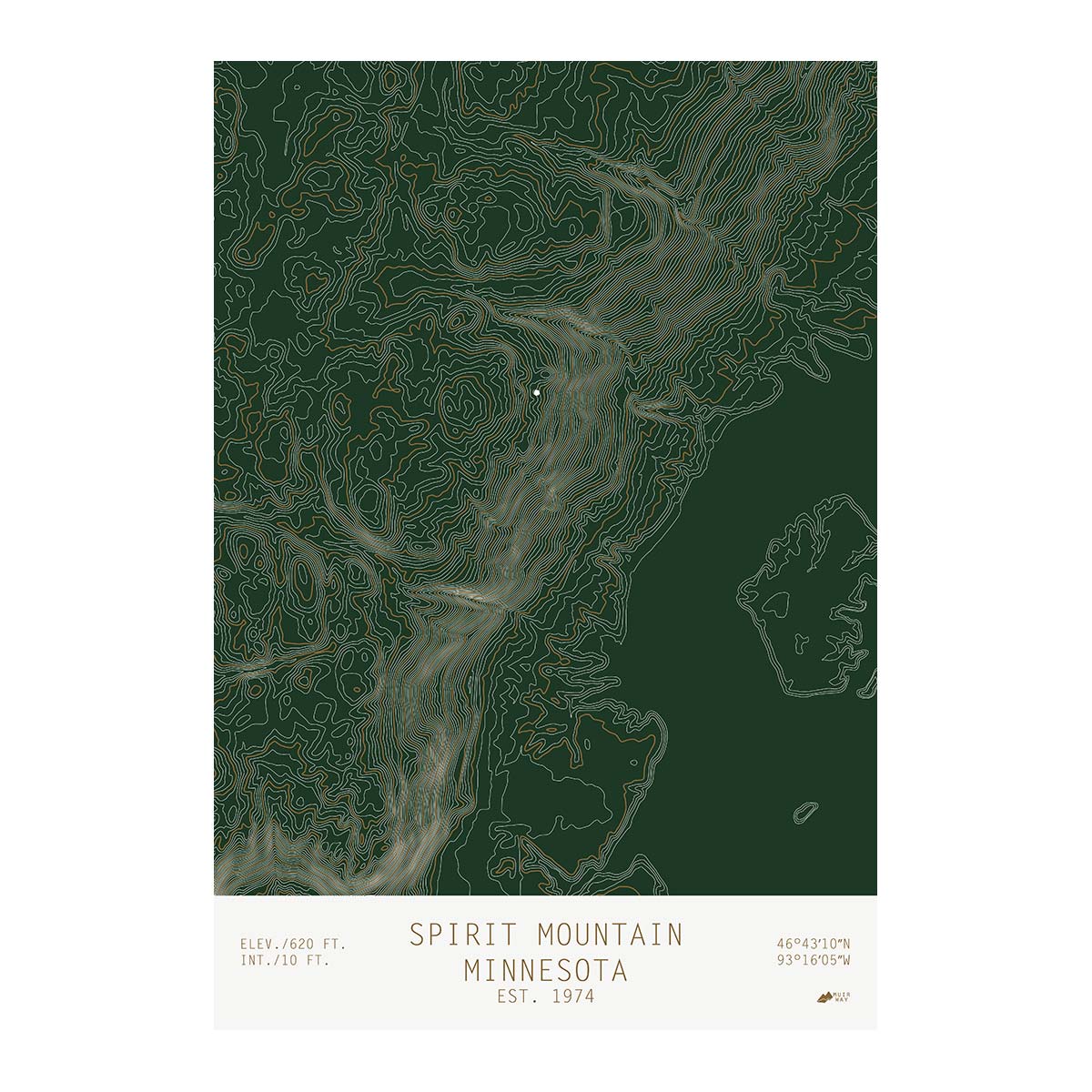 Spirit Mountain, Minnesota - Muir Way - TOPO Series