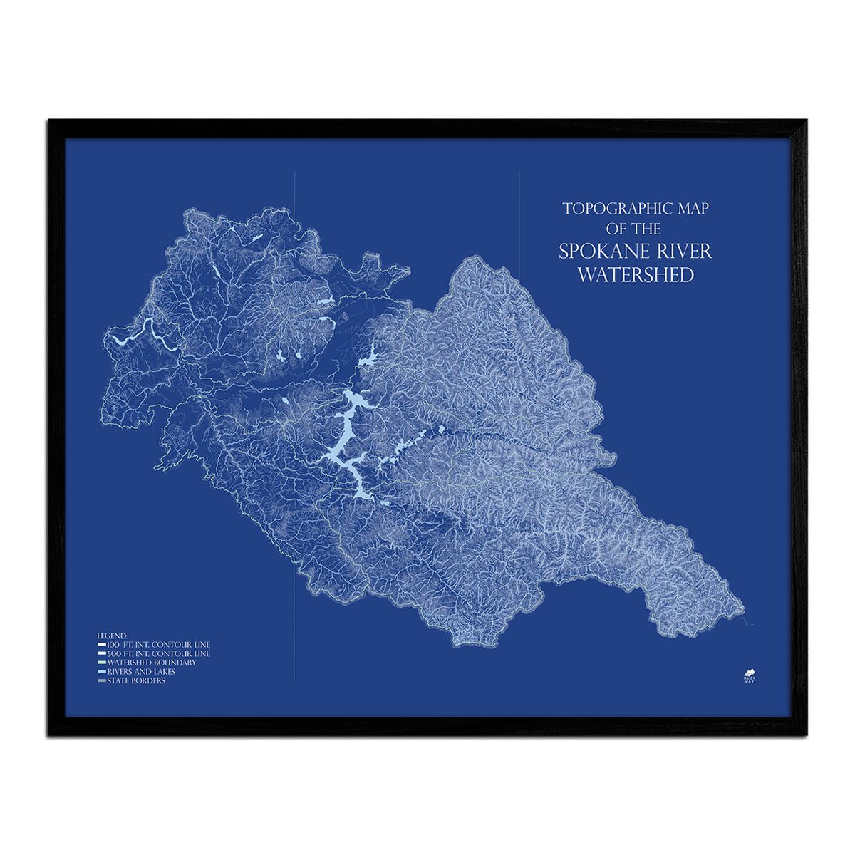 Spokane Watershed Map - Muir Way - Range Series