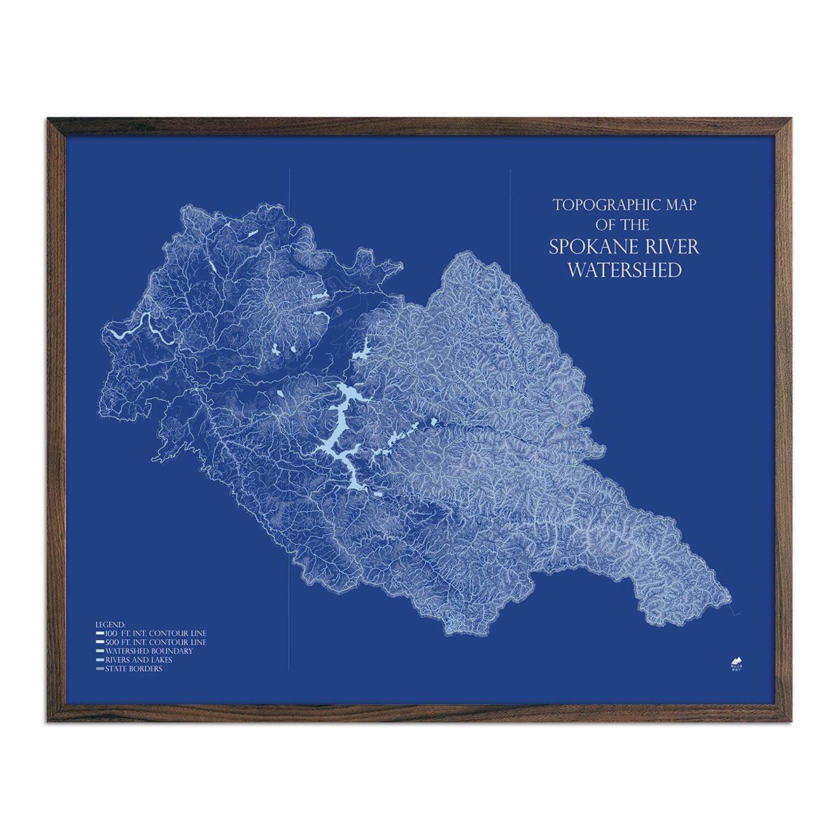 Spokane Watershed Map - Muir Way - Range Series