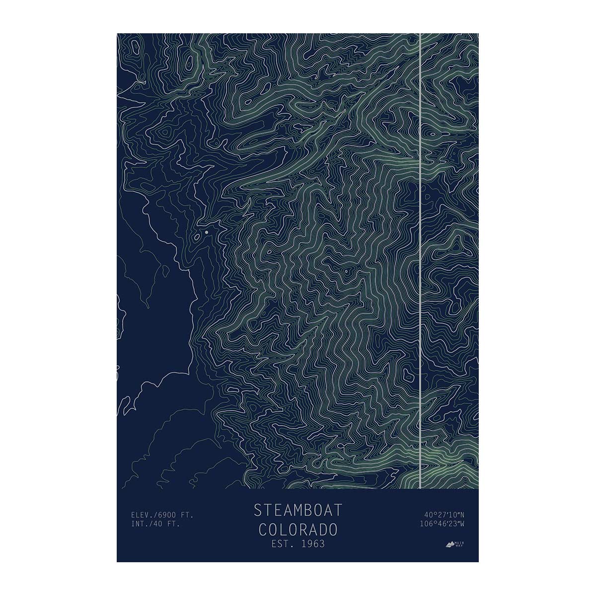 Steamboat, Colorado - Muir Way - TOPO Series