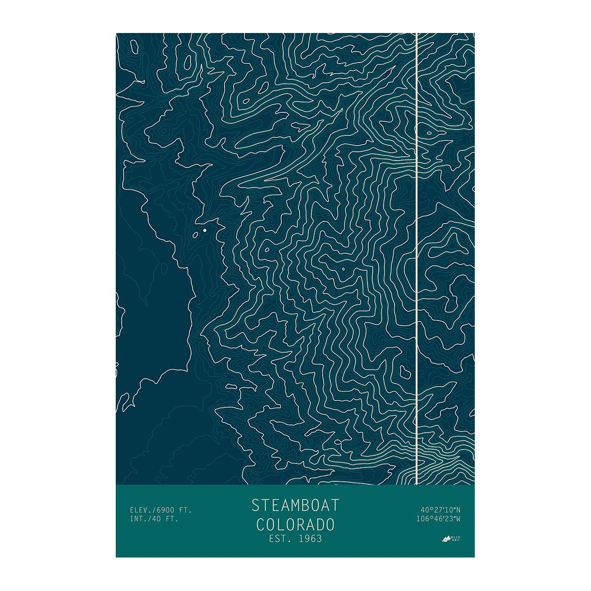Steamboat, Colorado - Muir Way - TOPO Series