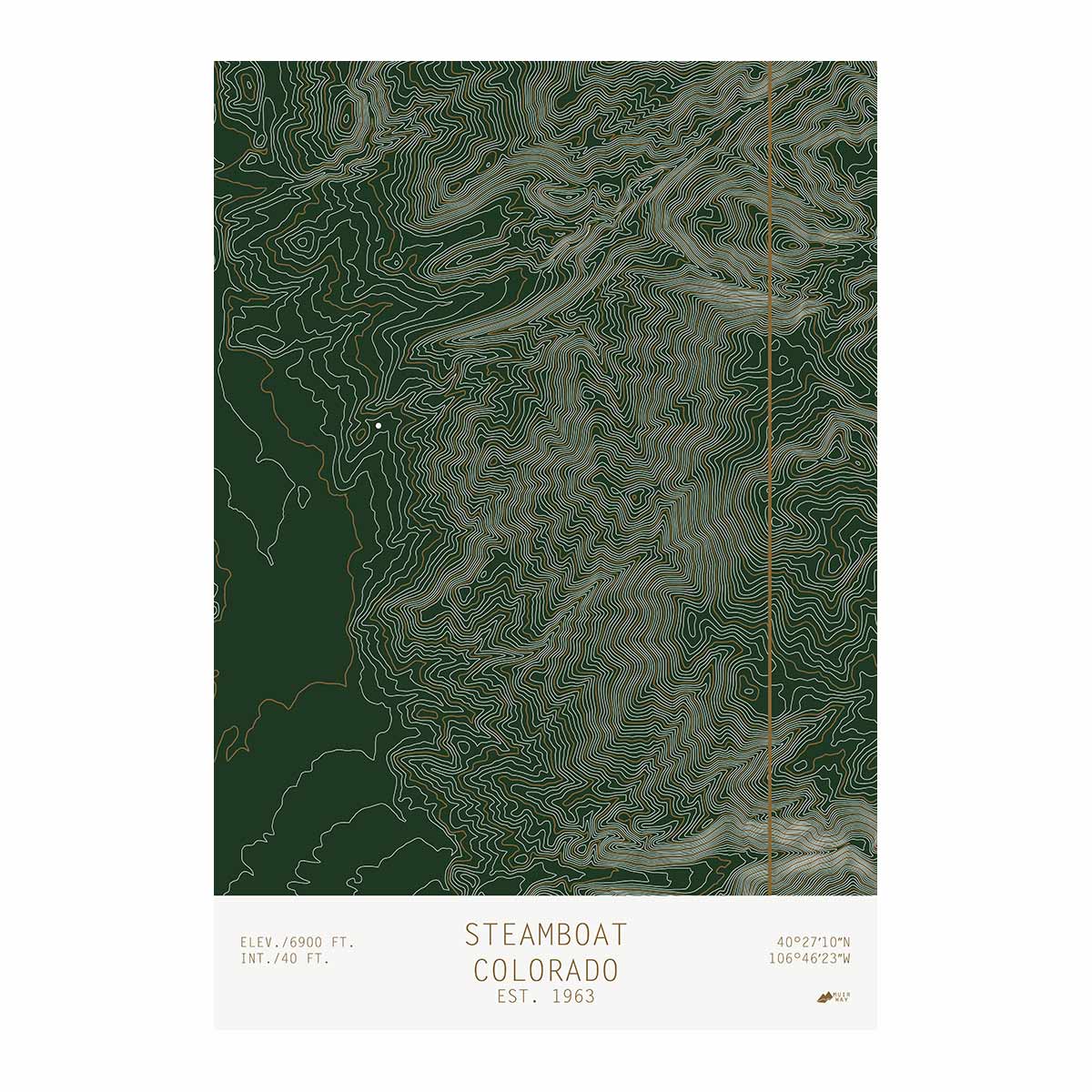 Steamboat, Colorado - Muir Way - TOPO Series