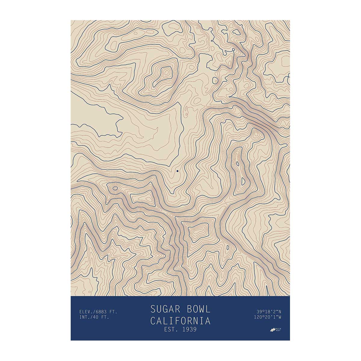 Sugar Bowl, California - Muir Way - TOPO Series