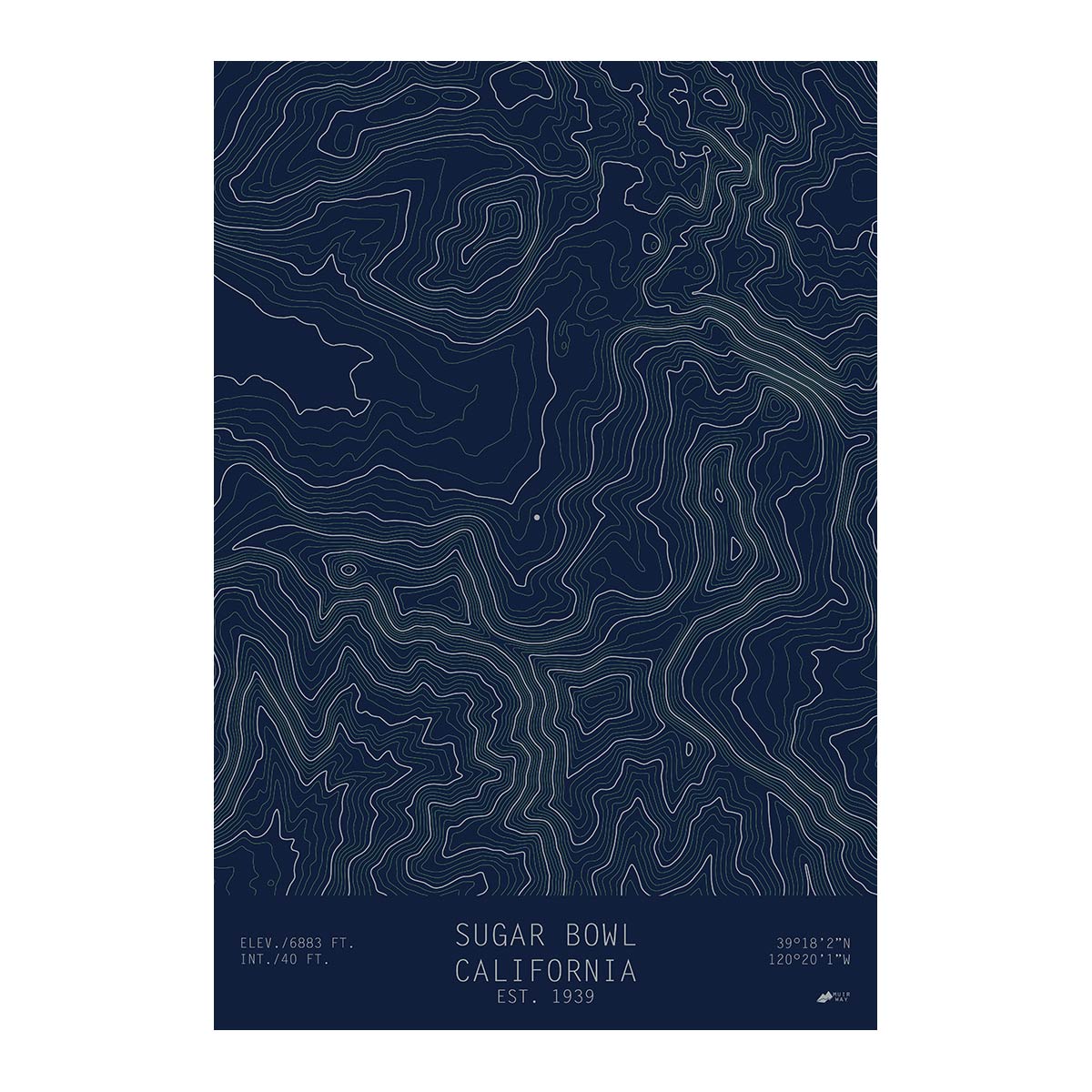 Sugar Bowl, California - Muir Way - TOPO Series