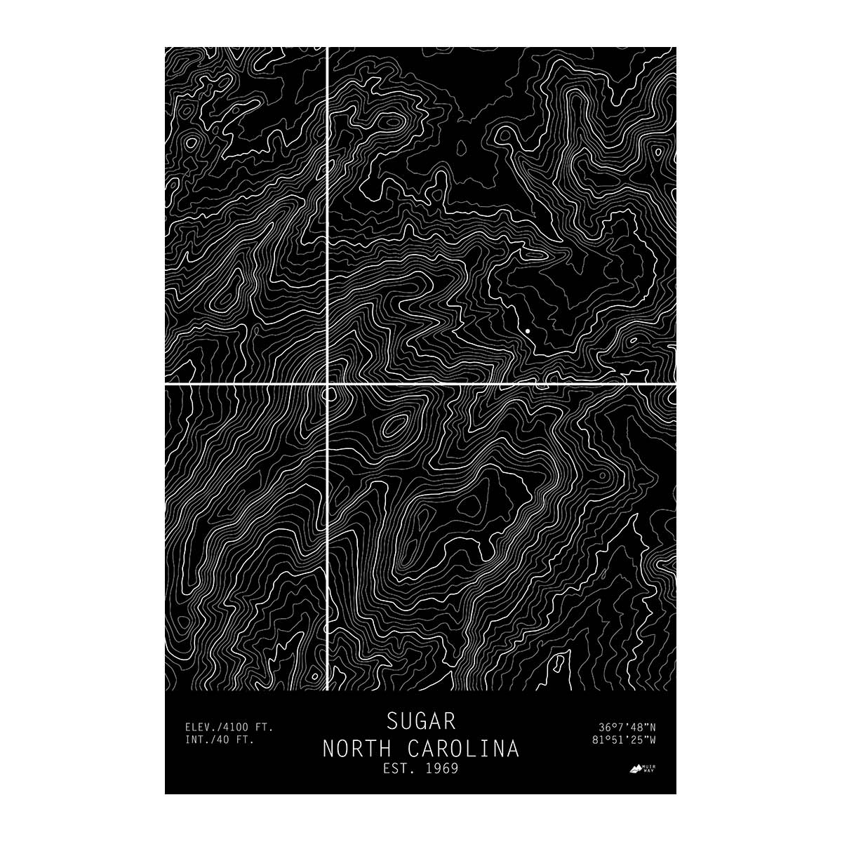 Sugar, North Carolina - Muir Way - TOPO Series