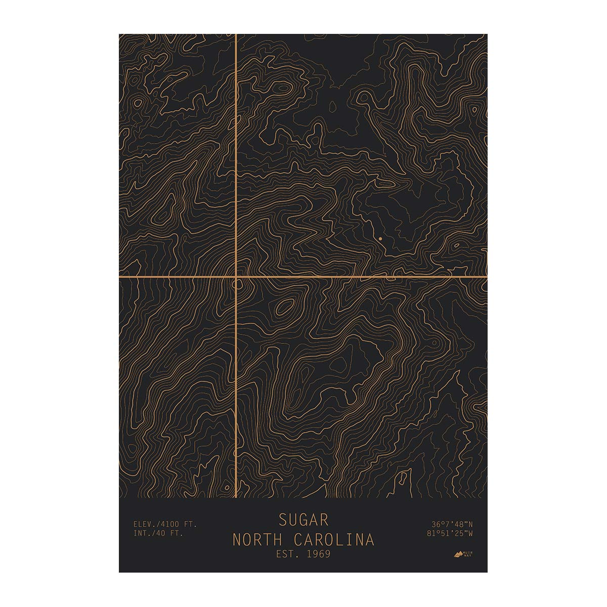 Sugar, North Carolina - Muir Way - TOPO Series