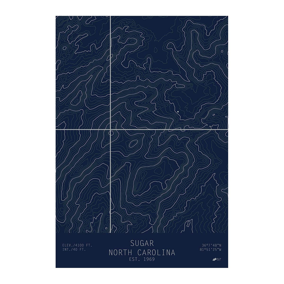 Sugar, North Carolina - Muir Way - TOPO Series