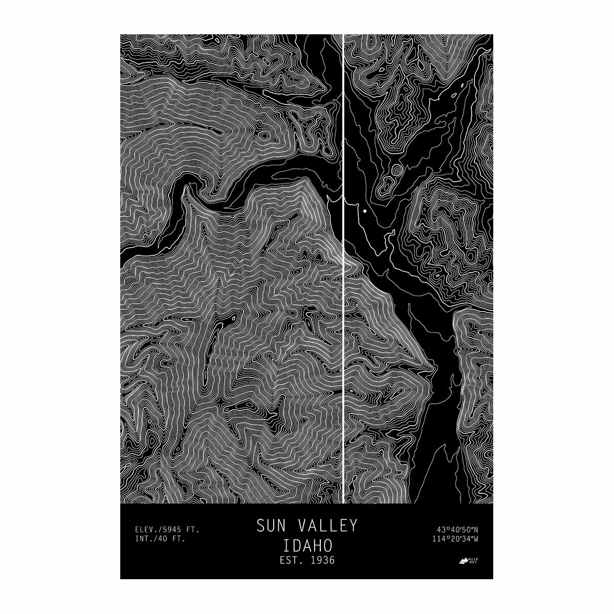 Sun Valley, Idaho - Muir Way - TOPO Series