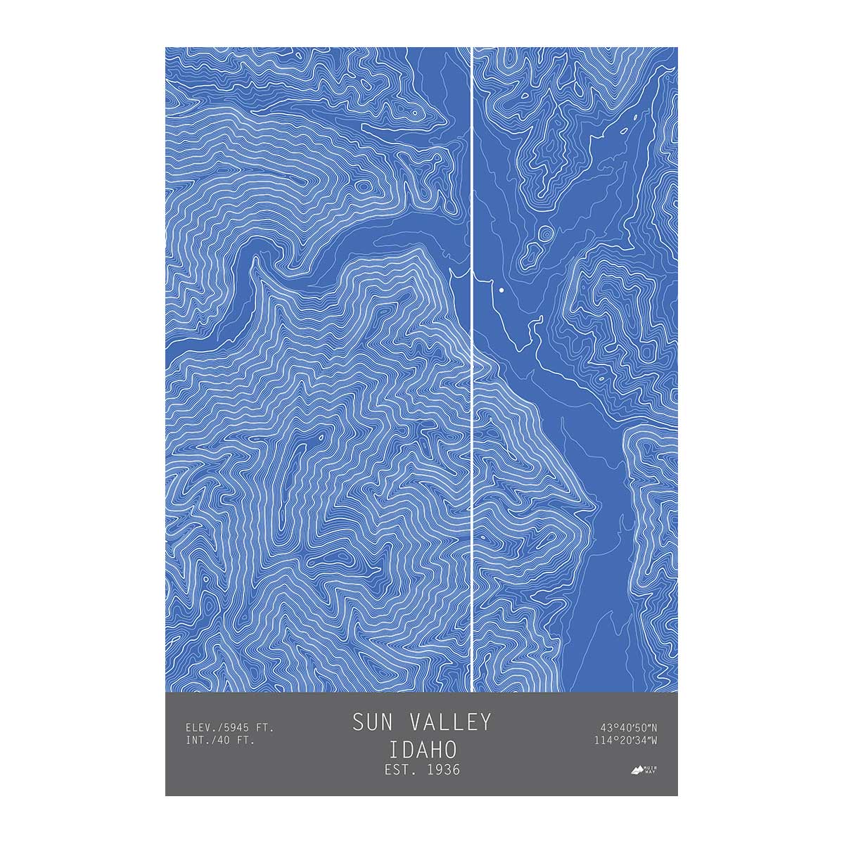 Sun Valley, Idaho - Muir Way - TOPO Series