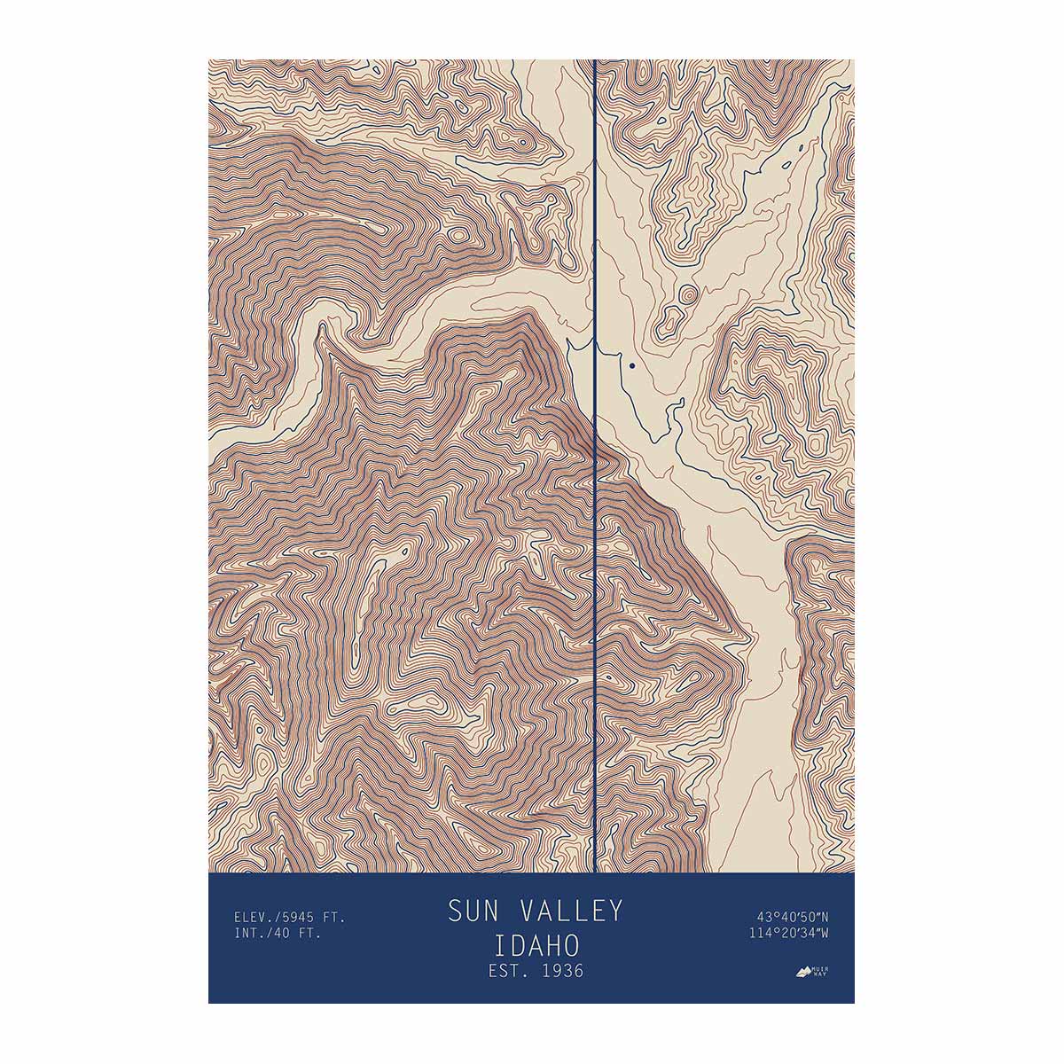 Sun Valley, Idaho - Muir Way - TOPO Series