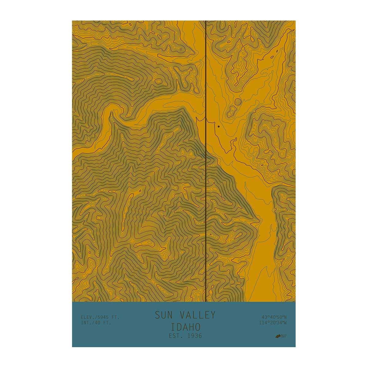 Sun Valley, Idaho - Muir Way - TOPO Series