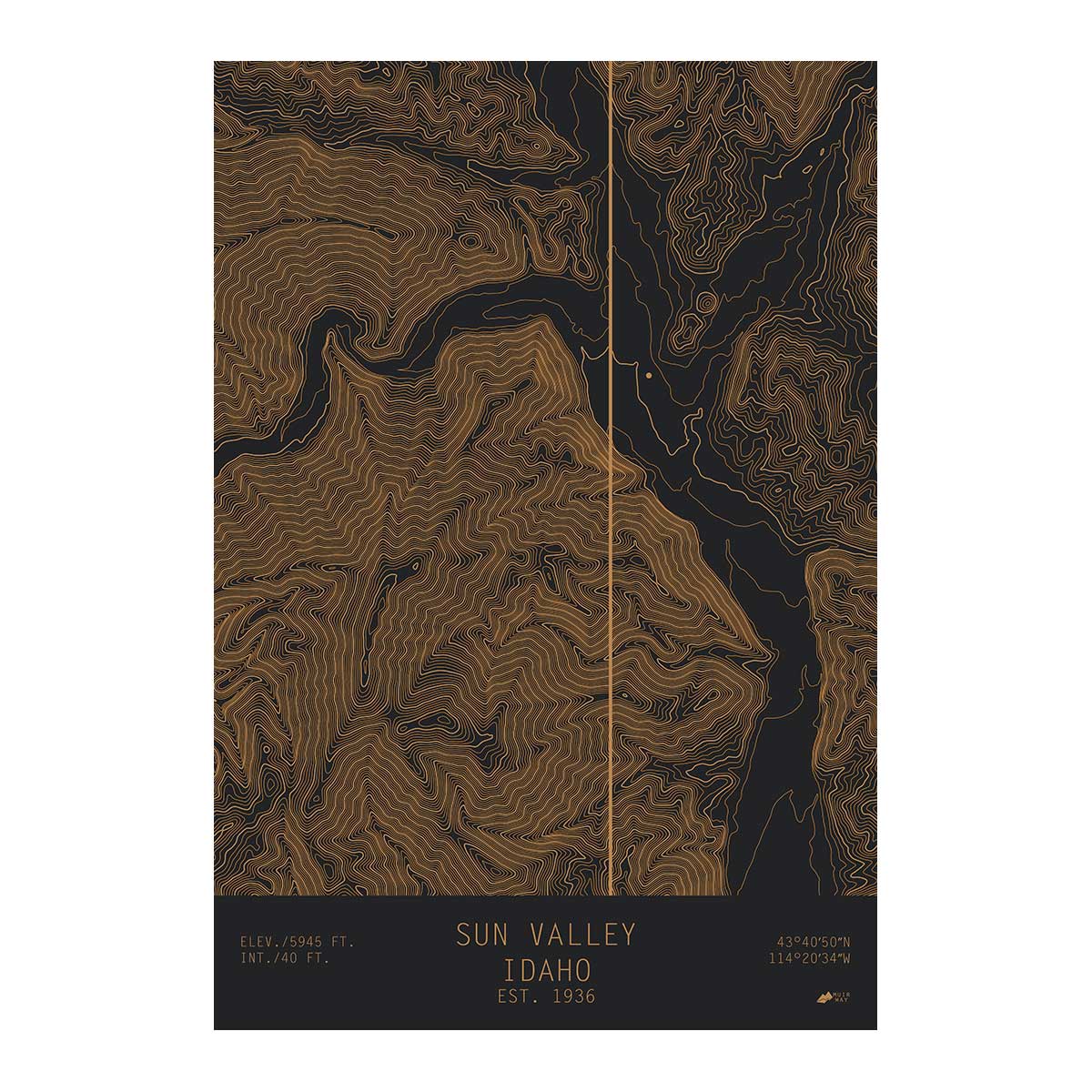 Sun Valley, Idaho - Muir Way - TOPO Series