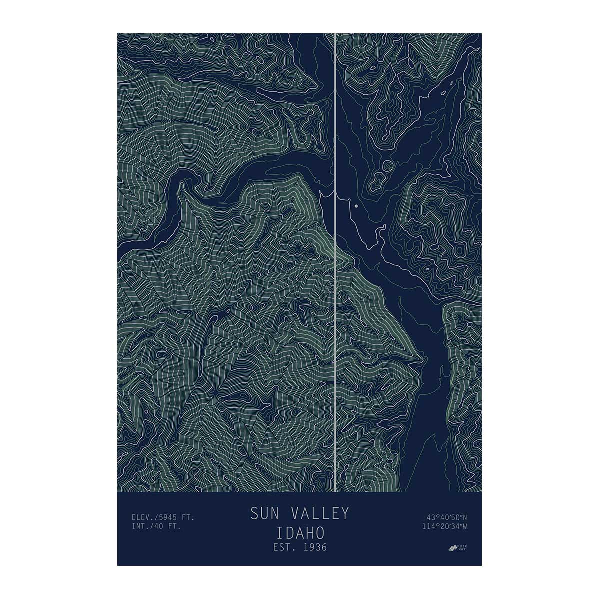 Sun Valley, Idaho - Muir Way - TOPO Series