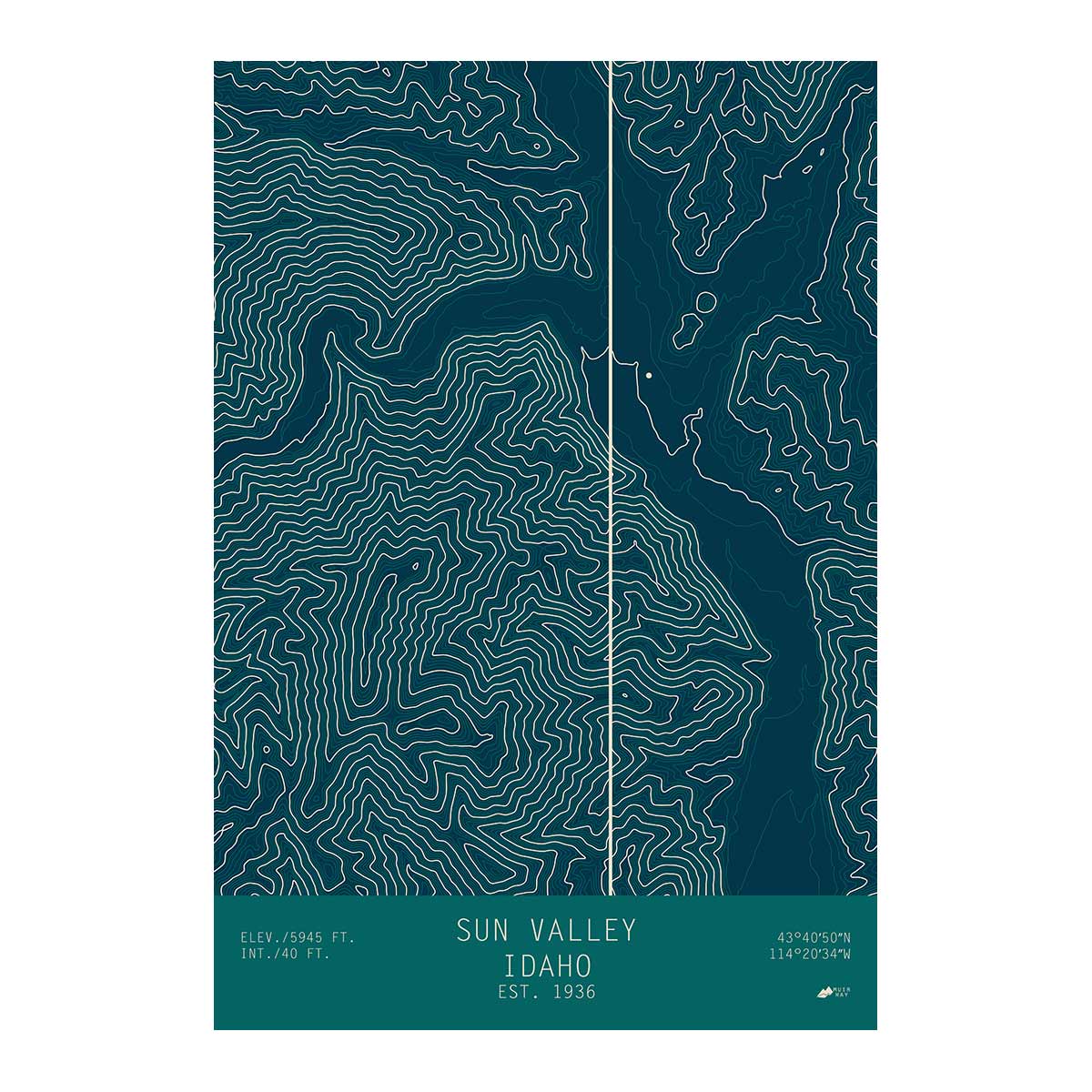 Sun Valley, Idaho - Muir Way - TOPO Series