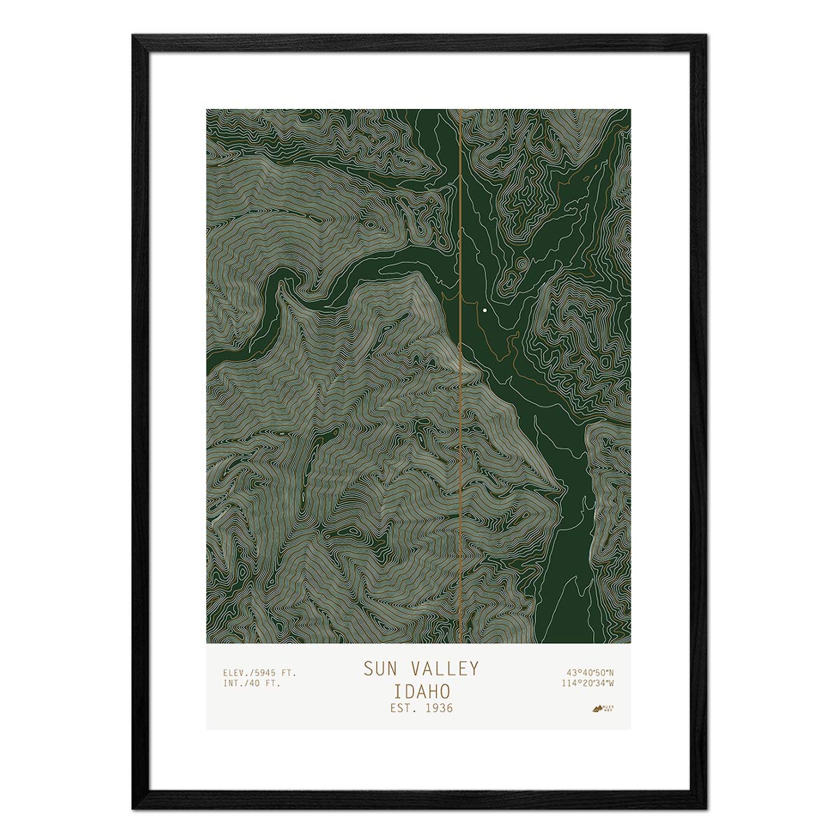 Sun Valley, Idaho - Muir Way - TOPO Series