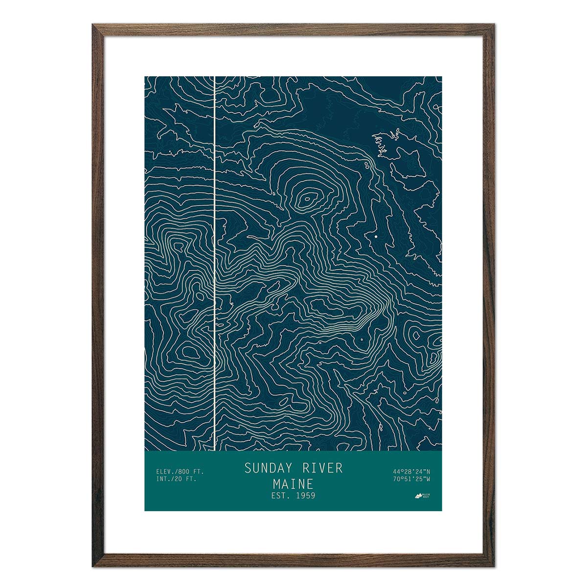 Sunday River, Maine - Muir Way - TOPO Series