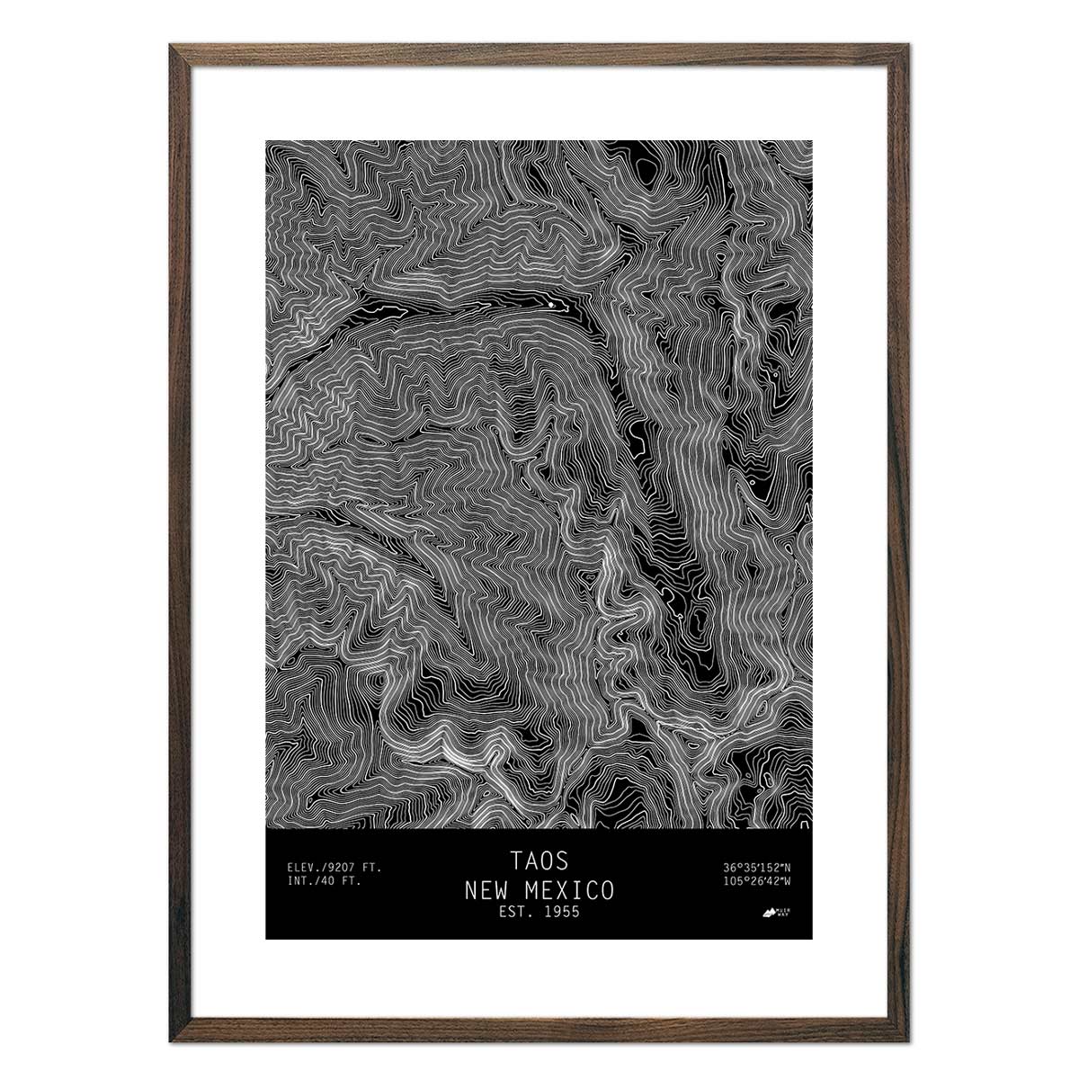 Taos, New Mexico - Muir Way - TOPO Series