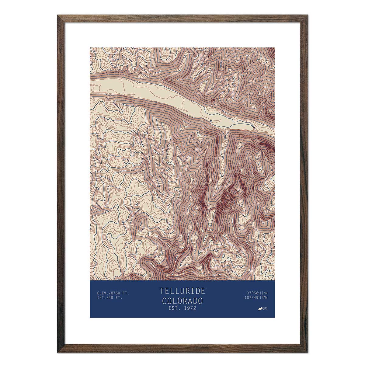 Telluride, Colorado - Muir Way - TOPO Series