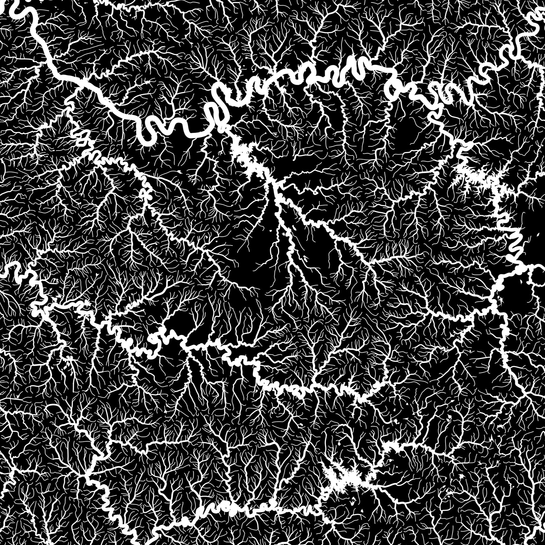 Tennessee Hydrological Map - Muir Way - Hydrology