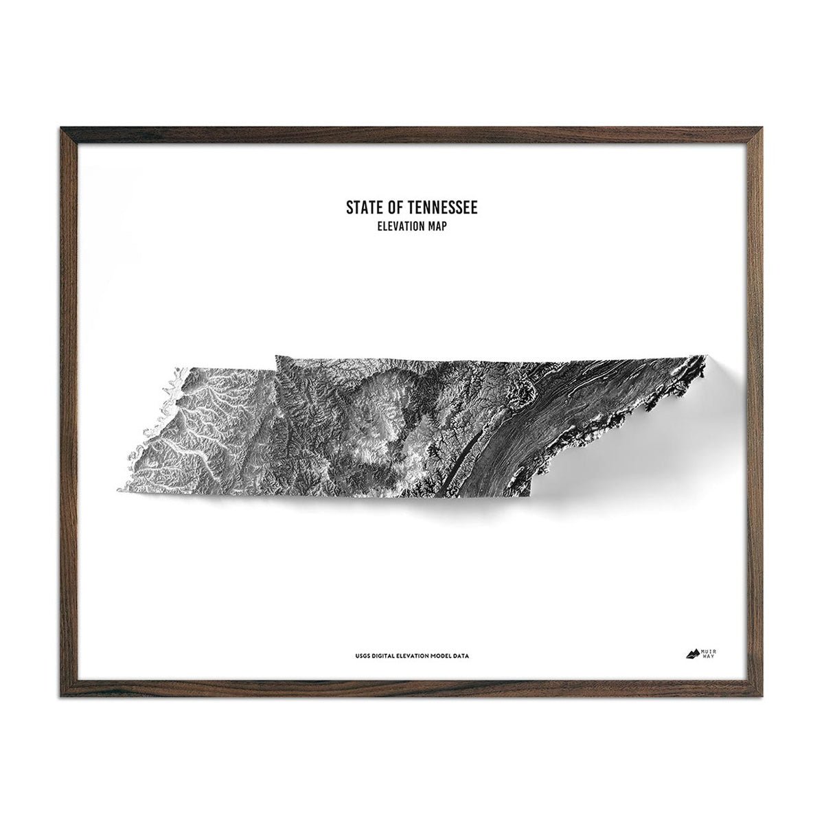 Tennessee Elevation Map - Muir Way - Elevation