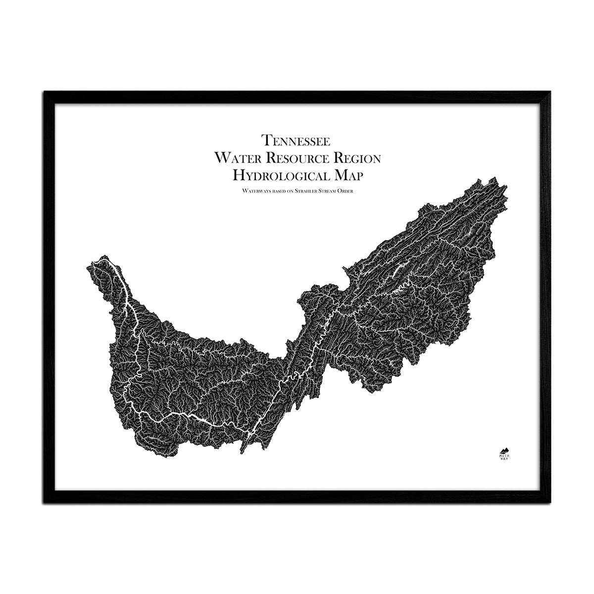 Tennessee Regional Hydrological Map - Muir Way - Hydrology