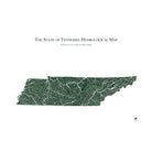 Tennessee Hydrological Map - Muir Way - Hydrology