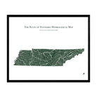 Tennessee Hydrological Map - Muir Way - Hydrology