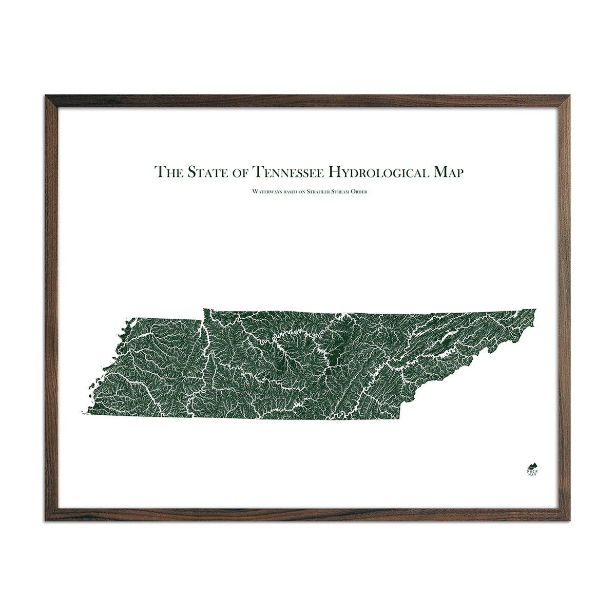Tennessee Hydrological Map - Muir Way - Hydrology