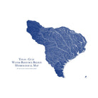 Texas - Gulf Regional Hydrological Map - Muir Way - Hydrology