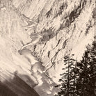 The Grand Canyon, from the Falls, Yellowstone 1873 - Muir Way - Photograph