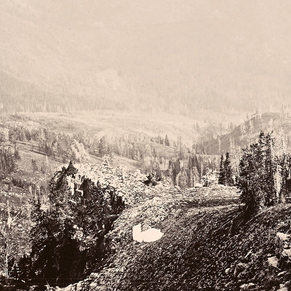 The Teton Range, South, Yellowstone 1873 - Muir Way - Photograph