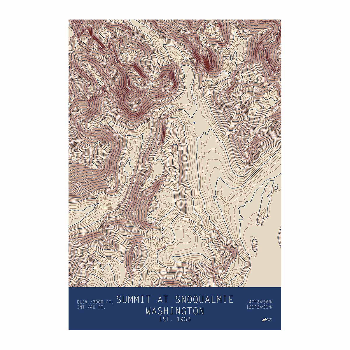 The Summit, Washington - Muir Way - TOPO Series