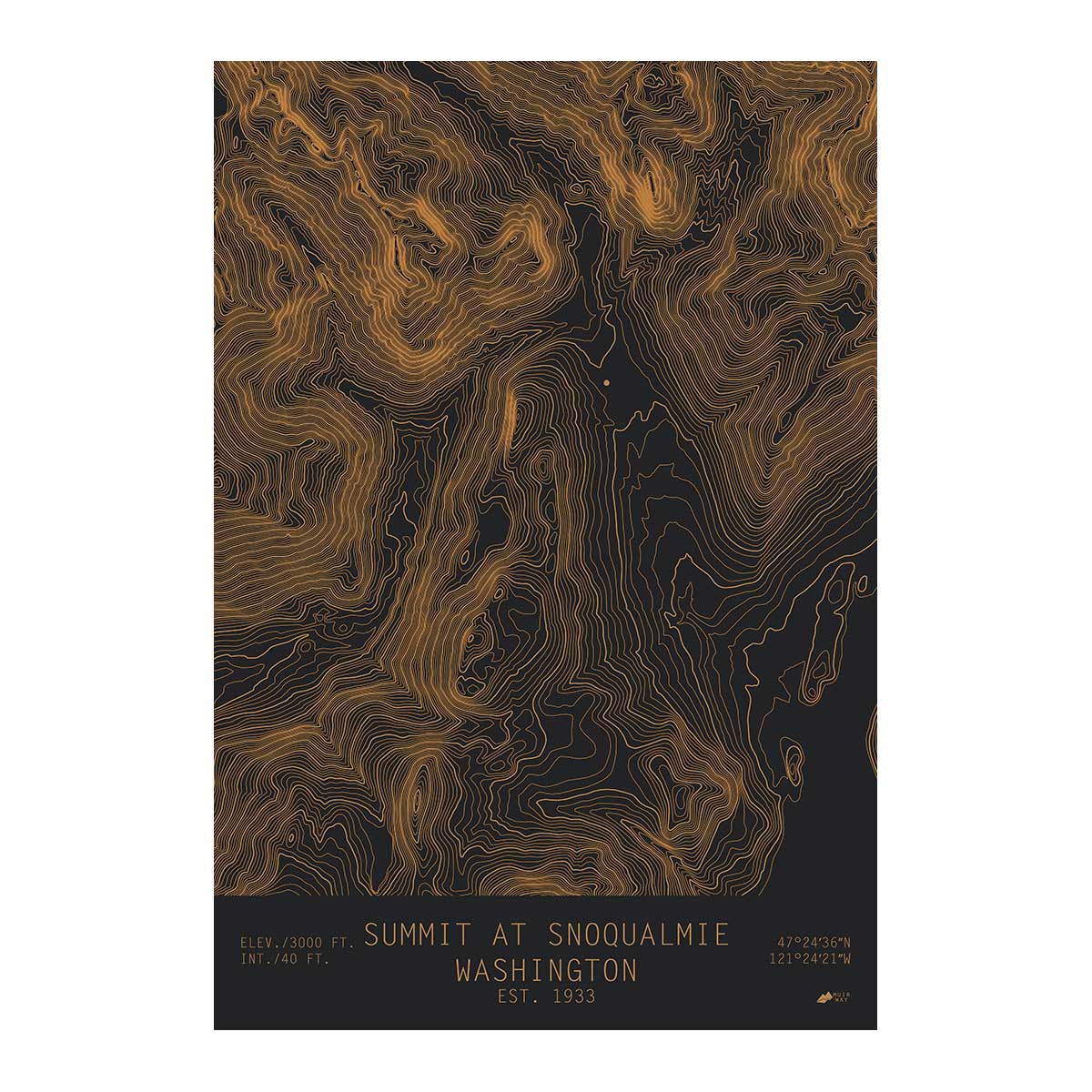 The Summit, Washington - Muir Way - TOPO Series