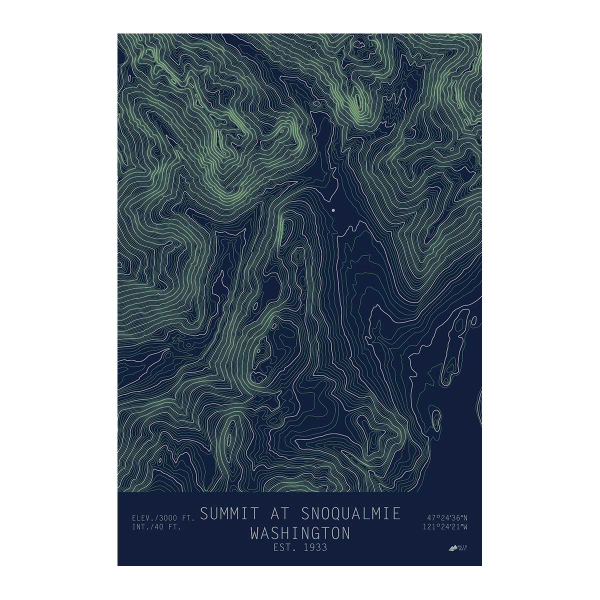 The Summit, Washington - Muir Way - TOPO Series