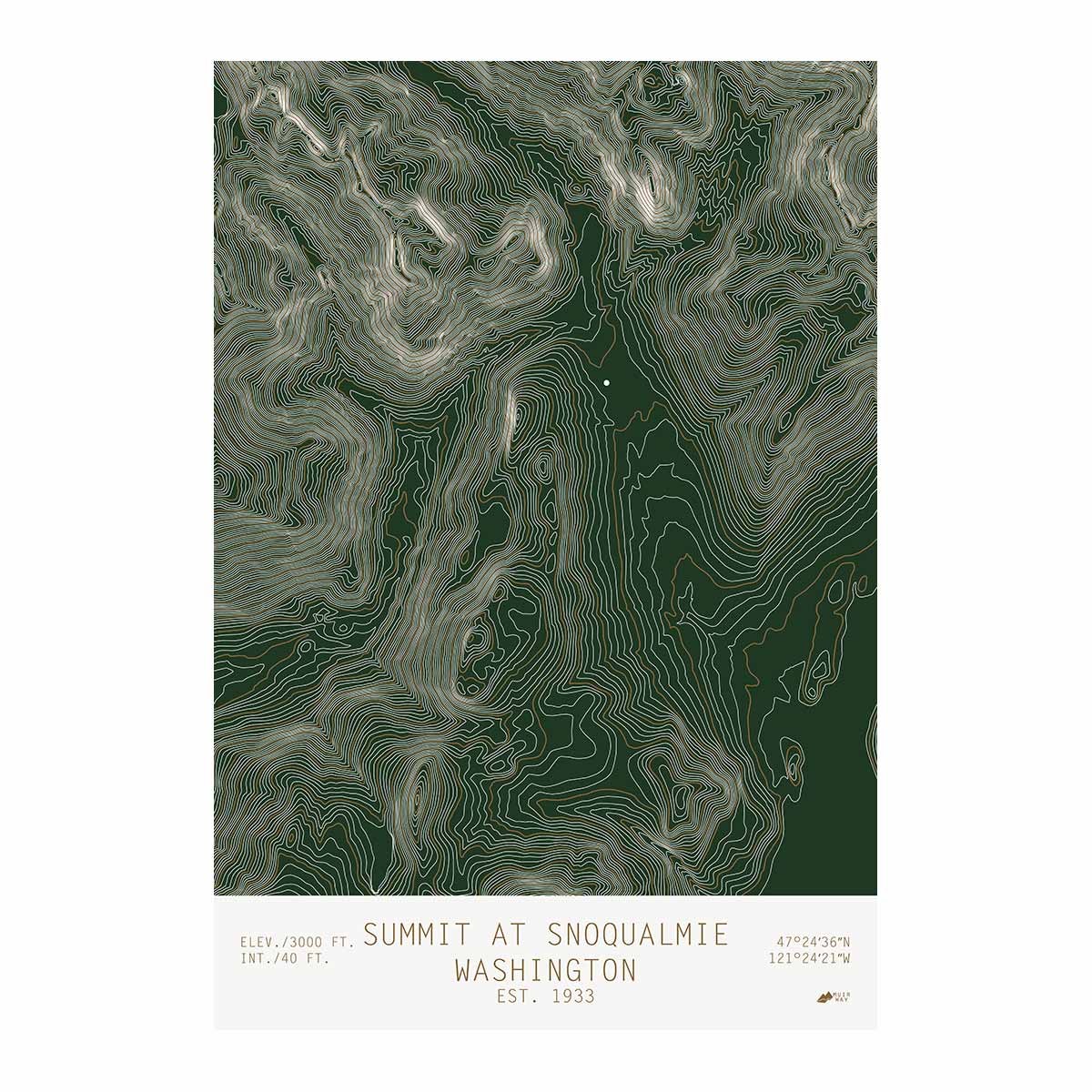 The Summit, Washington - Muir Way - TOPO Series