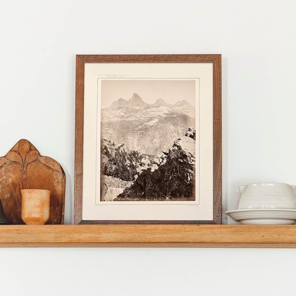 The Three Tetons, Mt. Hayden, Yellowstone 1873 - Muir Way - Photograph