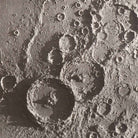 1874 Theophilus, Cyrillus, and Catharina Lunar Craters Print - Muir Way - Astronomy