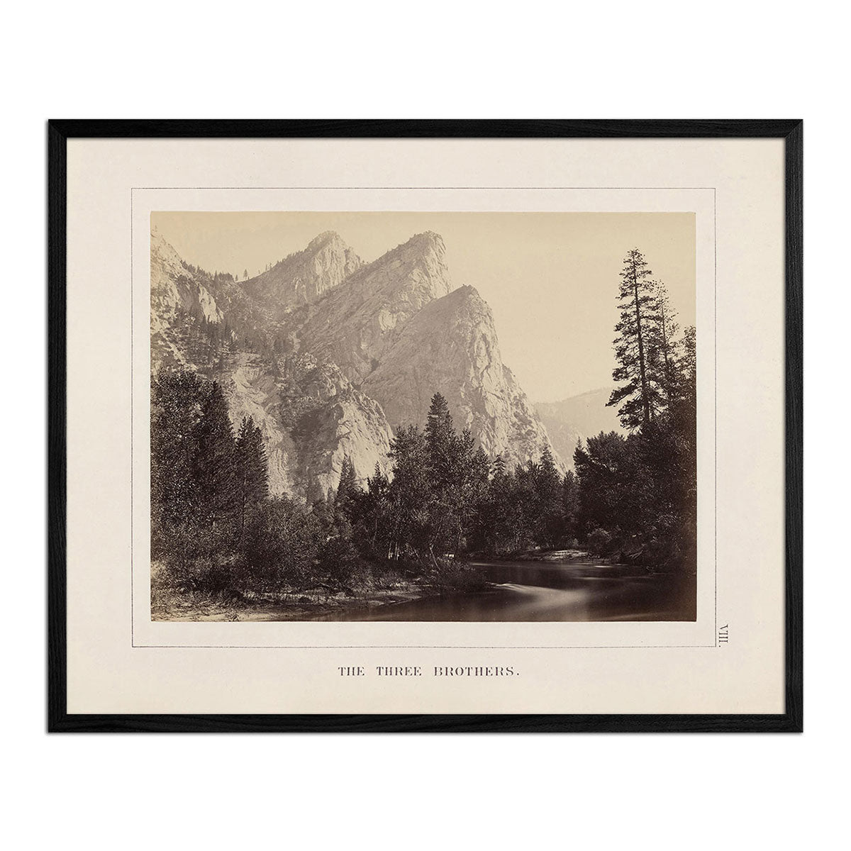 Three Brothers, Yosemite 1868 - Muir Way - Photograph