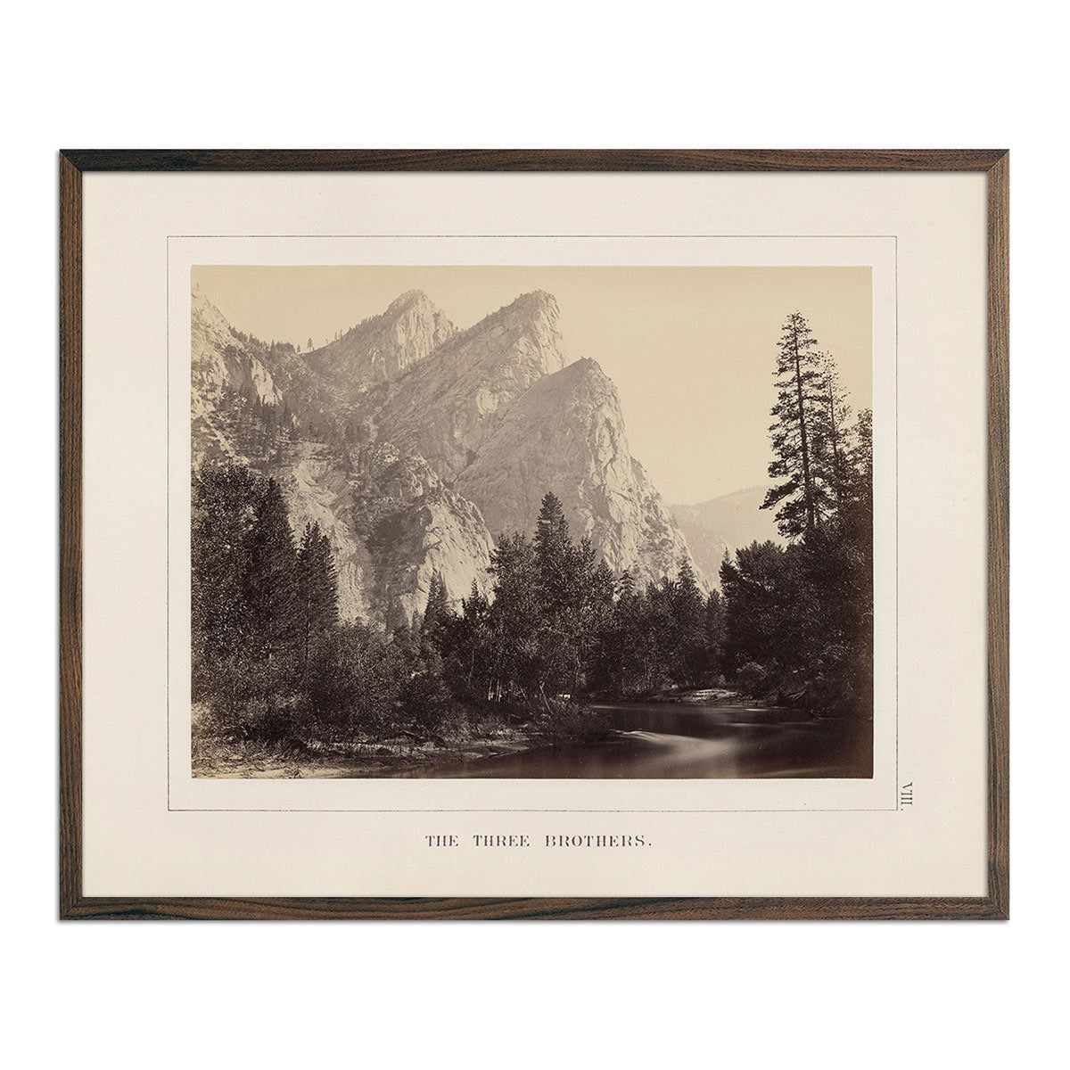 Three Brothers, Yosemite 1868 - Muir Way - Photograph