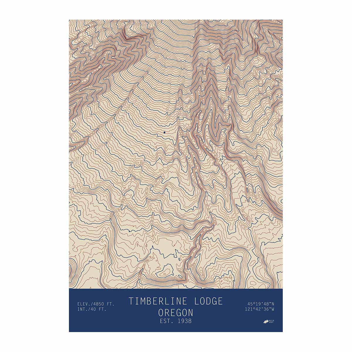 Timberline Lodge, Oregon - Muir Way - TOPO Series