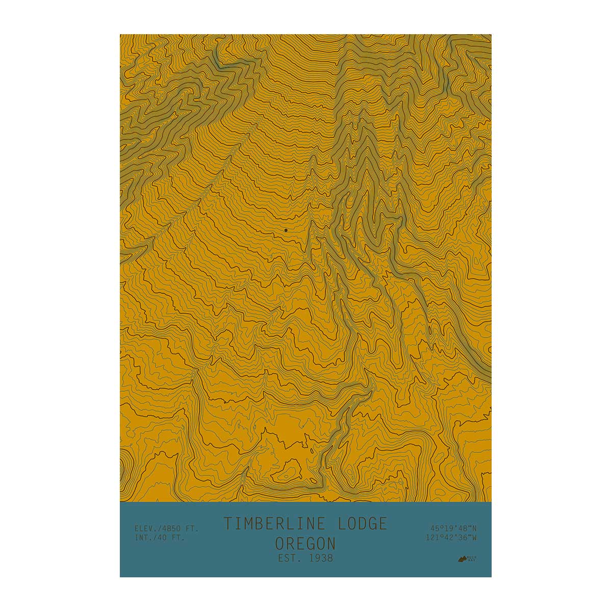 Timberline Lodge, Oregon - Muir Way - TOPO Series