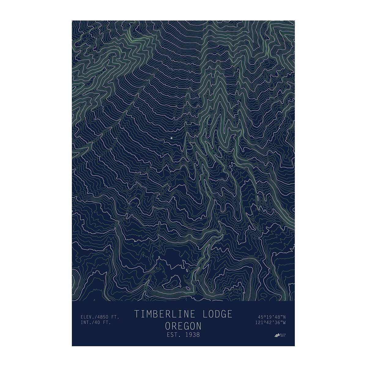 Timberline Lodge, Oregon - Muir Way - TOPO Series