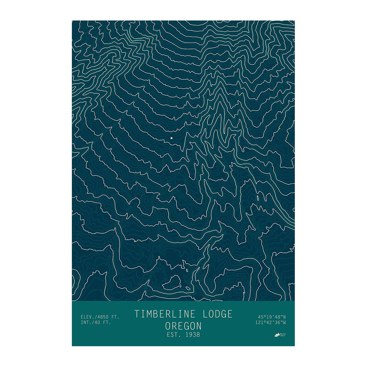 Timberline Lodge, Oregon - Muir Way - TOPO Series