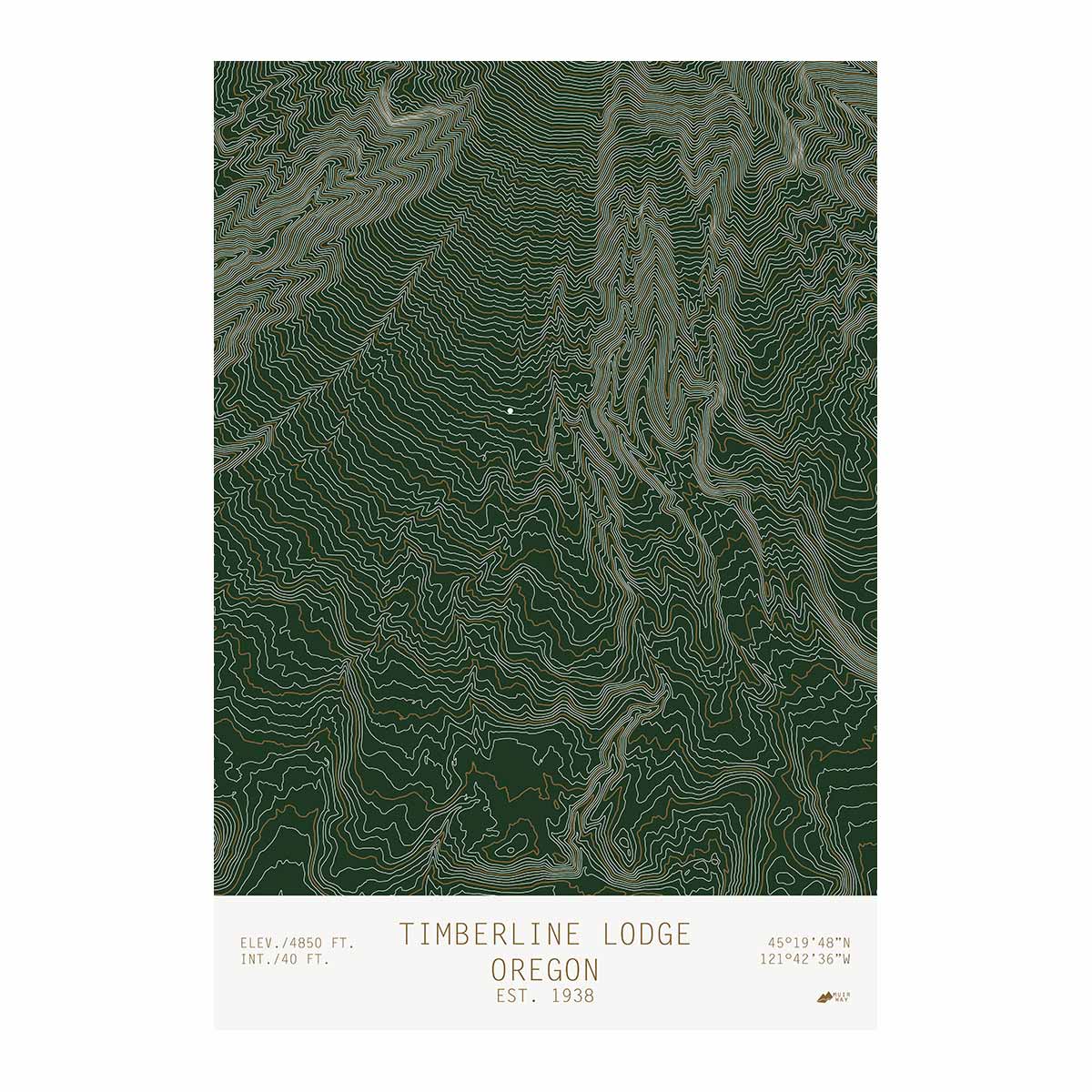 Timberline Lodge, Oregon - Muir Way - TOPO Series