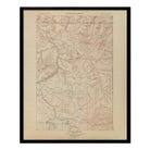 Yellowstone Topographic Map of Canyon Section 1904 Map - Muir Way - Vintage Map