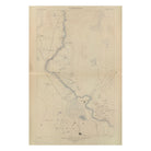 Yellowstone Topographic Map of Central Upper Geyser Basin 1904 Map - Muir Way - Vintage Map