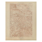 Yellowstone Topographic Map of Crandall 1904 Map - Muir Way - Vintage Map