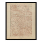 Yellowstone Topographic Map of Crandall 1904 Map - Muir Way - Vintage Map